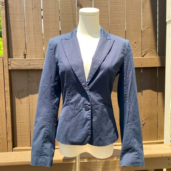 🌸H&M blue pin stripe blazer - Picture 1 of 13